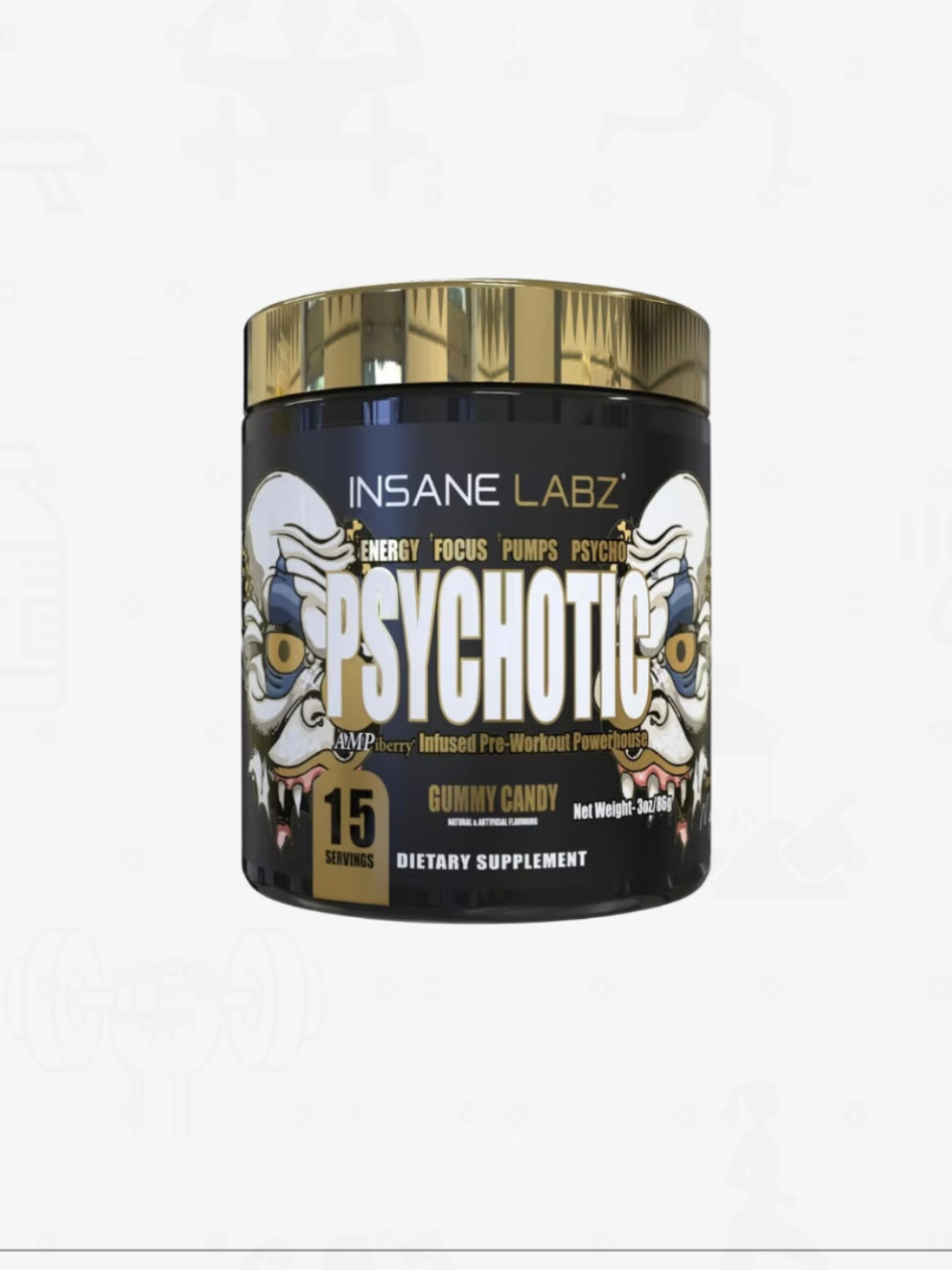 INS Psychotic Gold 15 Serv | Pre-Entreno Premium para Energía y Bombeo