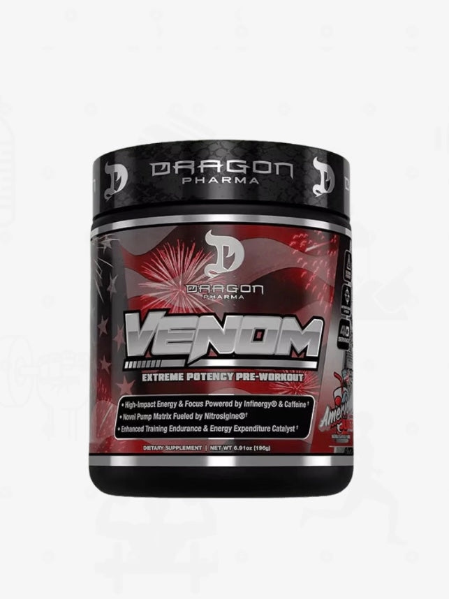 Dragon Venom 40 Serv – Pre-entreno extremo para fuerza, enfoque y energía