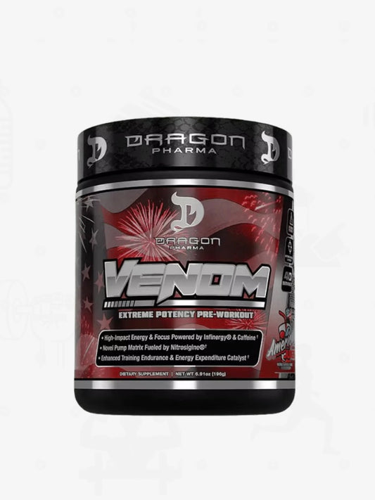 Dragon Venom 40 Serv – Pre-entreno extremo para fuerza, enfoque y energía