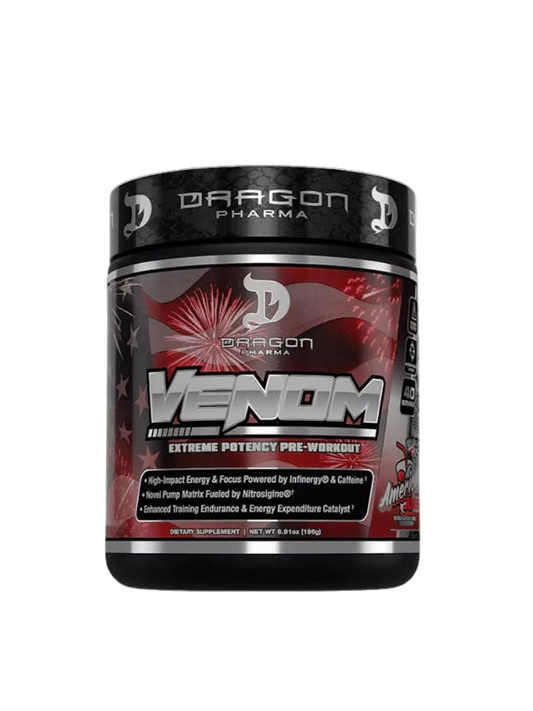 Dragon Venom 40 Serv – Pre-entreno extremo para fuerza, enfoque y energía