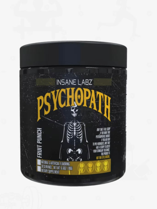 Ins Insane Psychopath 30 Serv| Preentreno Potente para Energía para Psicopata