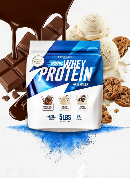 100% Whey Proteina 5lbs | Suplemento de Suero para Músculo